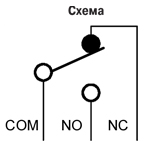 Схема электрическая коммутационная микропереключателей DM1, DM3