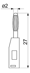 Размеры штекера ZP-027