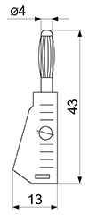 Размеры штекера ZP-040