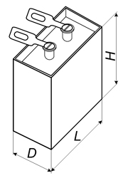 Комбинированный конденсатор серии К75-24 вариант 3