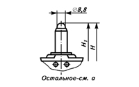 Размеры микровыключателя МП 1102 исп.1