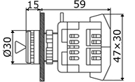 Схема ключ-выключателей серии 3SA12