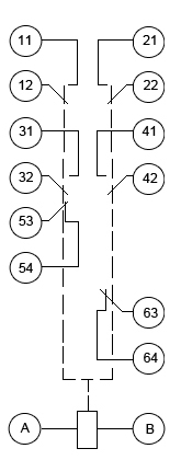 Схема электрическая принципиальная реле ПЭ-36 124