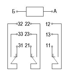 Схема электрическая принципиальная реле РЭК 28