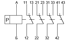Схема электрическая принципиальная реле РЭН-35