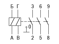 Схема электрическая принципиальная реле РЭС44