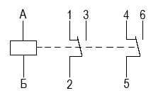 Схема электрическая принципиальная реле РЭС47