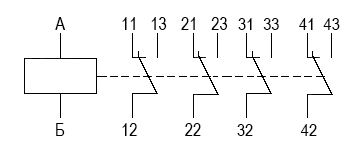 Схема электрическая принципиальная реле РЭС53