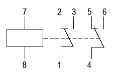 Схема электрическая принципиальная реле РЭС6