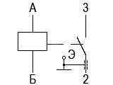 Схема электрическая принципиальная реле РЭС64А