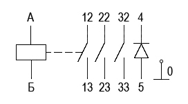 Схема электрическая принципиальная реле РЭС85
