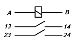 Схема электрическая принципиальная реле РПГ-2-2202