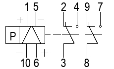 Схема электрическая принципиальная реле РПС32