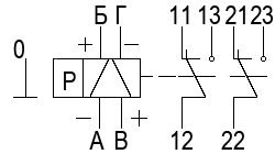 Схема электрическая принципиальная реле РПС42