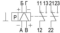 Схема электрическая принципиальная реле РПС46
