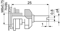 Вариант В конца вала регулировочных резисторов ППБ-1 — ППБ-3