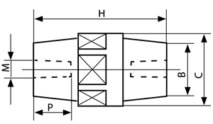 Габаритные и установочные размеры изоляторов шинных серии SM